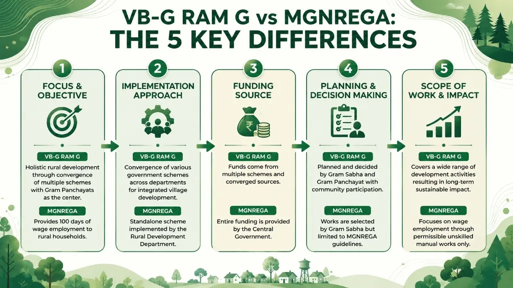 VB-G RAM G vs MGNREGA: The 5 Key Differences