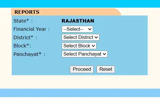 the state program Panchayat Selection Form